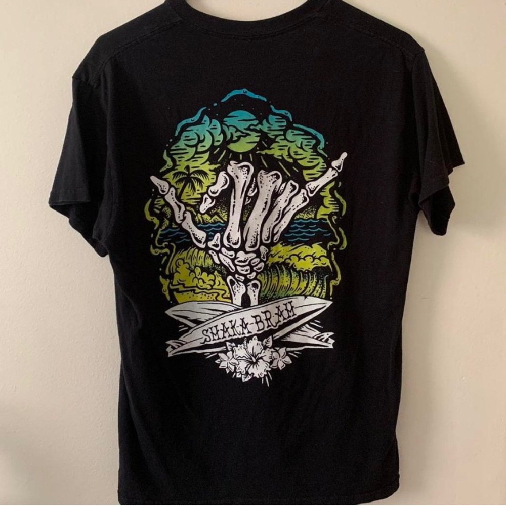 Beach Graphic Design Short Sleeve Top